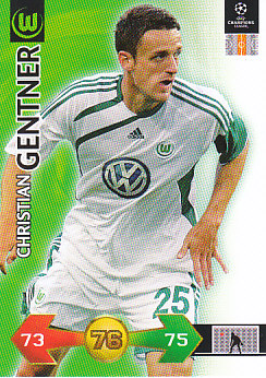 Christian Gentner VfL Wolfsburg 2009/10 Panini Super Strikes CL #341